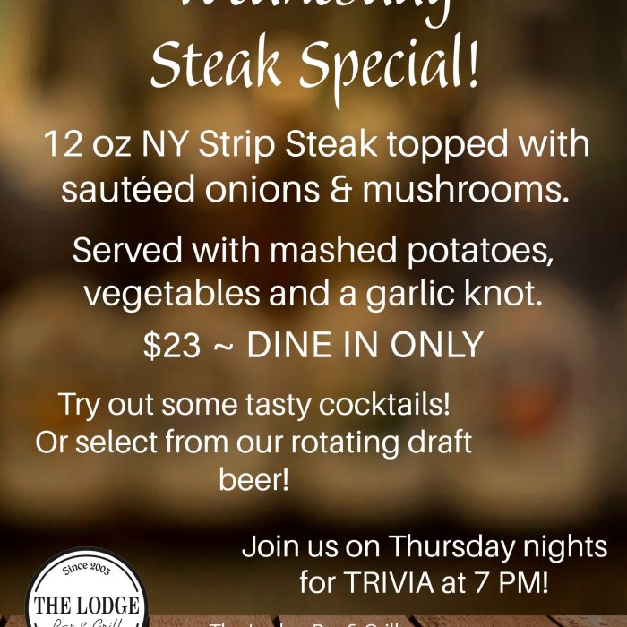 Wednesday Steak Specials